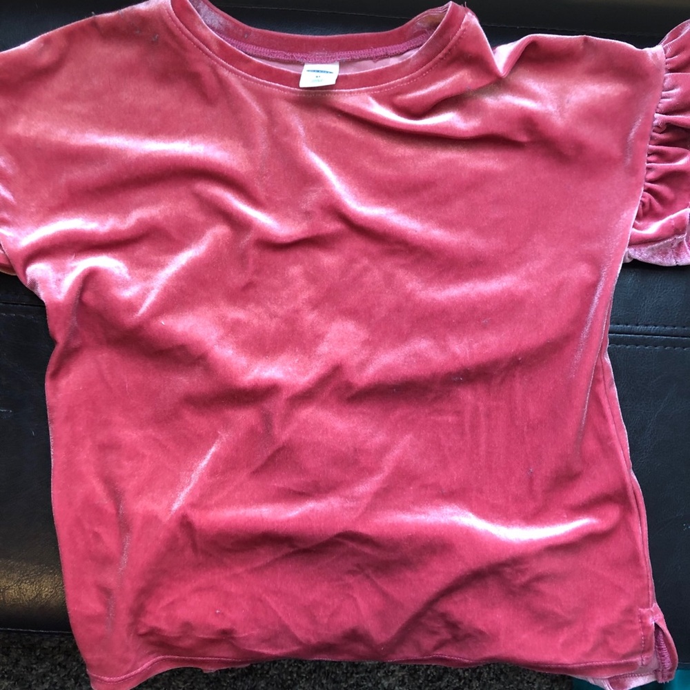 Velvet toddler shirt